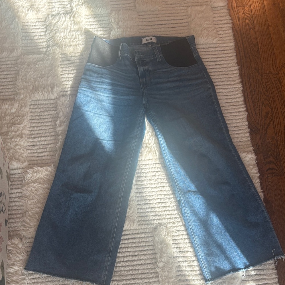 Paige wide leg maternity jeans